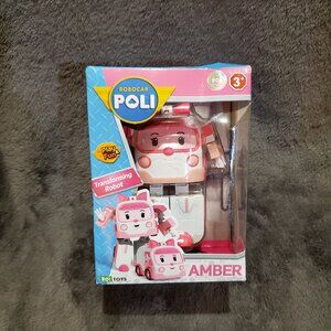 Robocar Poli Transformer AMBER Robot Action Figure Car Toy